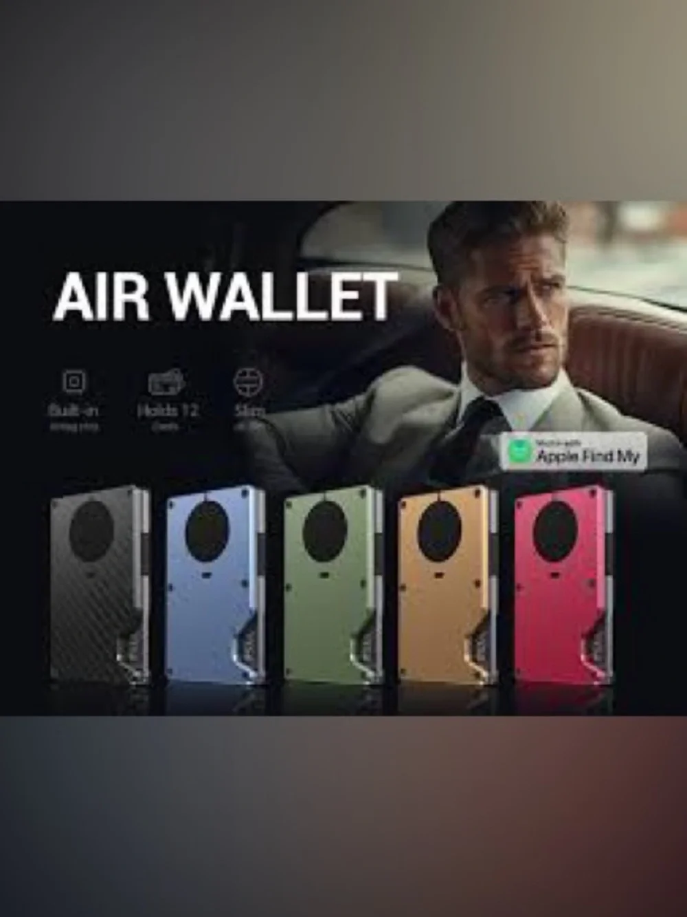 Avant Wood Air Wallet Pro/Black Glossy